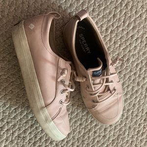 Great condition girls Sperry shoes in light pink